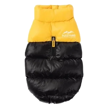 Casaco acolchoado para cães FuzzYard East Harlem amarelo