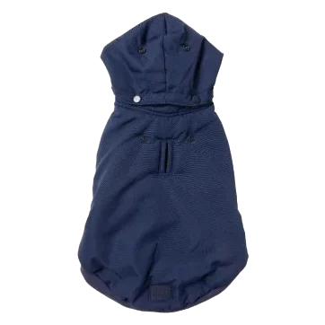 Casaco com capuz para cães FuzzYard Essential azul-marinho