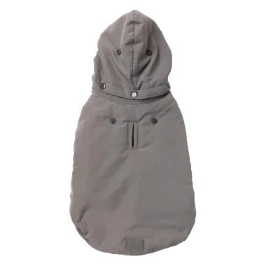 Casaco com capuz para cães FuzzYard Essential cinzento
