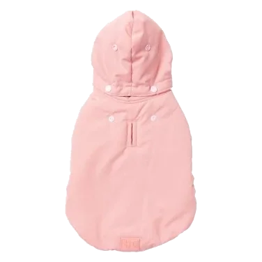Casaco com capuz para cães FuzzYard Essential rosa