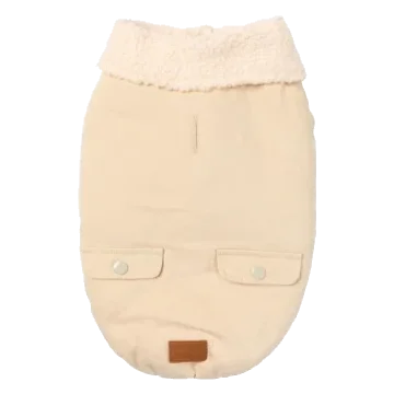 Casaco para cão forrado a sherpa FuzzYard Frontier caramelo