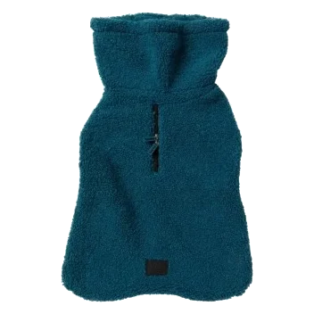 Casaco para cães FuzzYard The Cosy gola alta Blue Lagoon