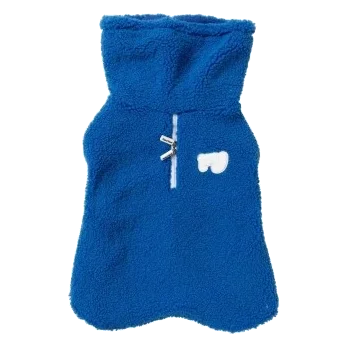 Casaco para cães FuzzYard The Snuggle gola alta azul
