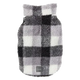 Casaco polar para cães FuzzYard The Lumberjack aos quadrados preto e branco