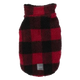 Casaco polar para cães FuzzYard The Lumberjack aos quadrados vermelho e preto