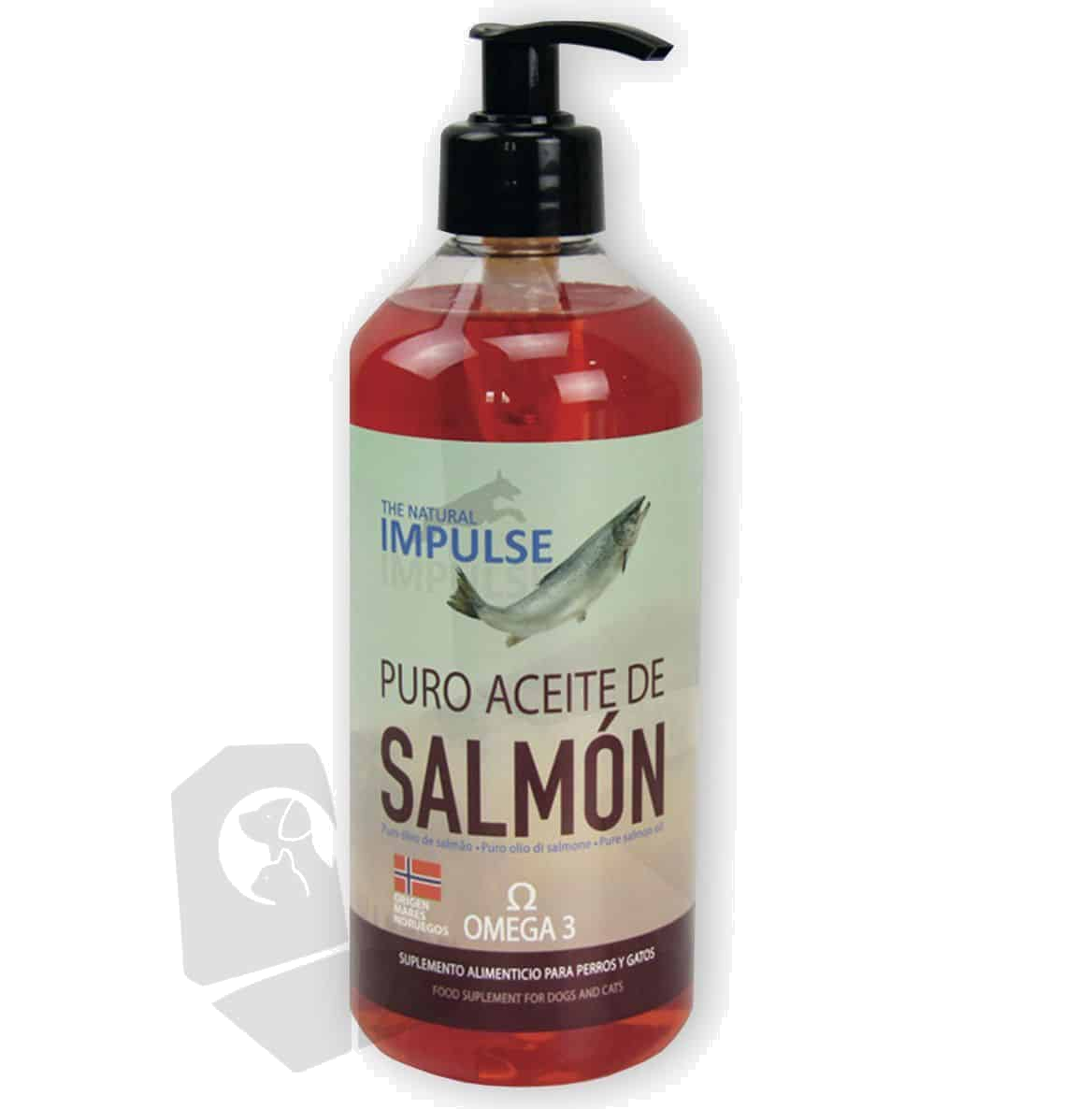 Óleo de salmão Natural Impulse para cães
