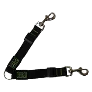 Acoplador de trela Bub's para cães, preto, T1 e T2
