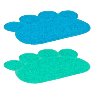 Tapete para caixa de areia em forma de pata para gatos