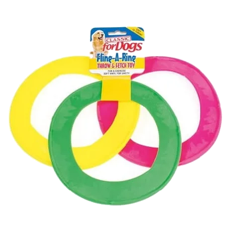 Brinquedo interativo para cães argola Classic Fling-a-Ring, 220 mm