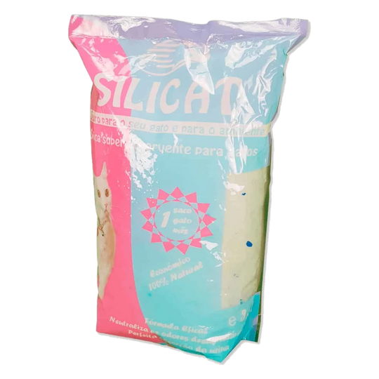 Areia de sílica para gatos, 3,8 L
