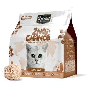 Areia aglomerante para gatos Kit Cat 2nd Chance café 7 L