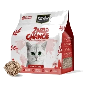 Areia aglomerante para gatos Kit Cat 2nd Chance chá preto 7 L
