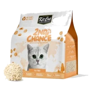 Areia aglomerante para gatos Kit Cat 2nd Chance ervilha e iúca 7 L
