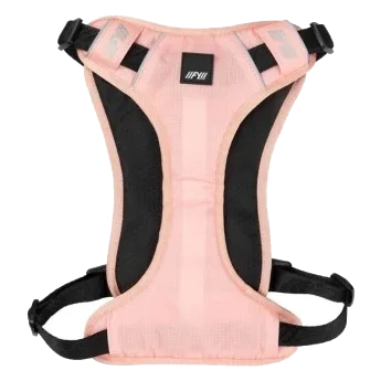 Peitoral almofadado para cães FuzzYard FY Active Go pêssego