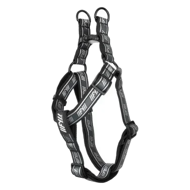Peitoral ajustável para cães FuzzYard FY Active Strap preto