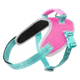 Peitoral refletor para cão FuzzYard Flash Bubblegum