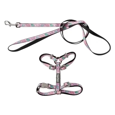 Peitoral para gatos com trela FuzzYard Meowcarons