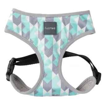 Peitoral para cães FuzzYard Mint Fizz em lycra respirável