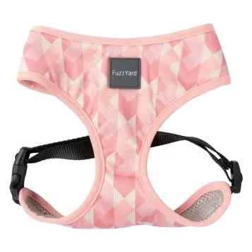 Peitoral para cão em lycra respirável FuzzYard Pink Lemonade