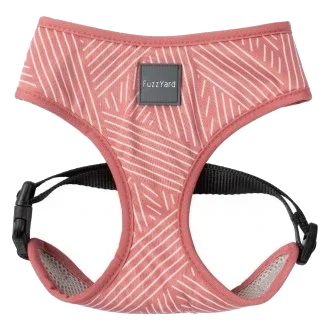 Peitoral para cão em lycra respirável FuzzYard Thornbury Brick Red