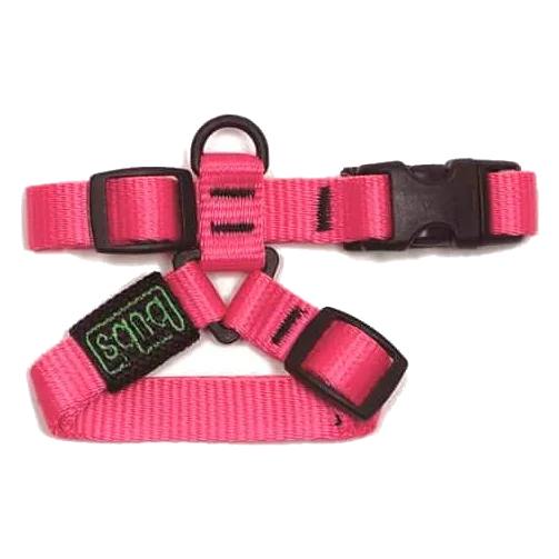 Peitoral Bub's Pink rosa para cães, tamanhos mini, pequeno e médio