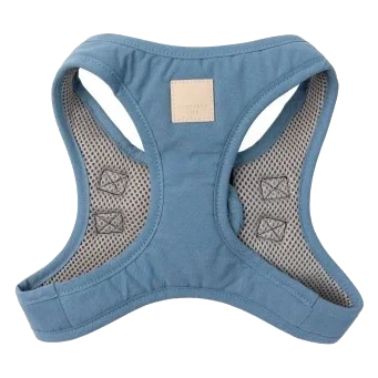 Peitoral step-in para cão em algodão FuzzYard Life French Blue