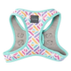 Peitoral step-in para cão FuzzYard Bubblegum Burst respirável