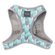 Peitoral step-in para cães FuzzYard Mint Fizz respirável e refletor