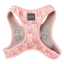 Peitoral step-in para cães FuzzYard Pink Lemonade respirável e refletor
