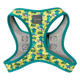 Peitoral step-in para cães FuzzYard Sk8ter Gator respirável e refletor