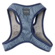 Peitoral step-in para cães FuzzYard Thornbury Aegean Blue respirável e refletor