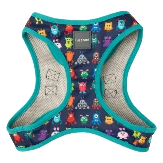 Peitoral step-in para cães FuzzYard Yardsters respirável e refletor