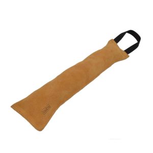 Mordedor de couro natural com 1 pega, 40 cm