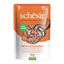 Comida húmida para gatos Schesir atum com frango e camarões, saqueta 85 g