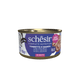 Comida húmida para gatos Schesir atum e filetes de vaca com arroz ao natural, lata 85 g