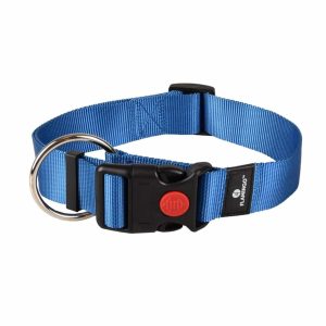 Coleira para cães Ziggi azul-marinho, 40 mm (tamanho XL)