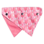 Bandana reversível para cães FuzzYard Pink Lemonade, tamanho M/L