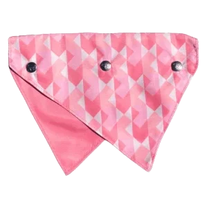 Bandana reversível para cães FuzzYard Pink Lemonade, tamanho M/L