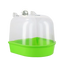 Baño colgante con cúpula para canarios y periquitos, verde