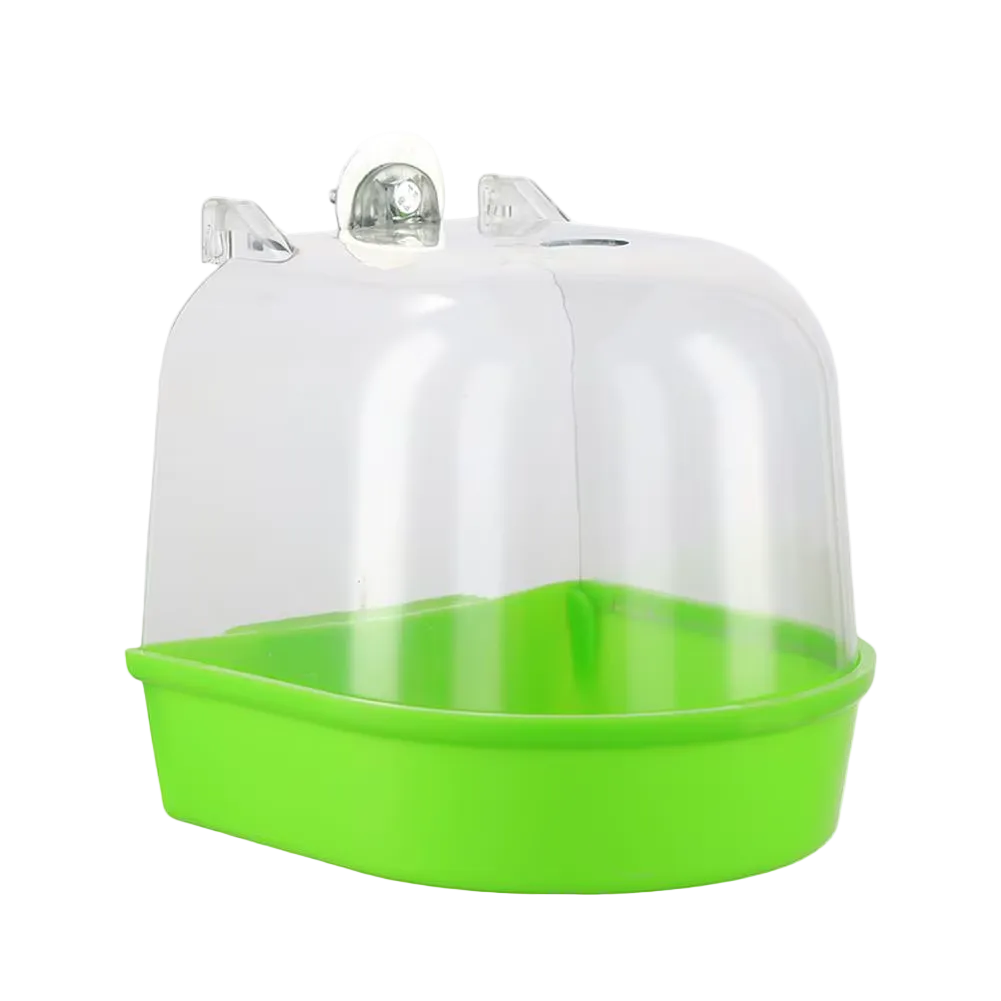 Baño colgante con cúpula para canarios y periquitos, verde