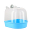 Baño colgante con cúpula para canarios y periquitos, azul - ZONLIDOOG