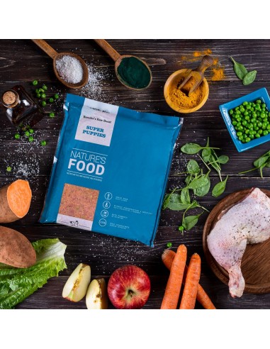 Comida BARF para cachorros Nature's Food SuperPuppies saco de 1 kg
