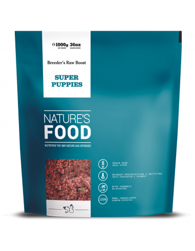 Comida BARF para cachorros Nature's Food SuperPuppies saco de 1 kg