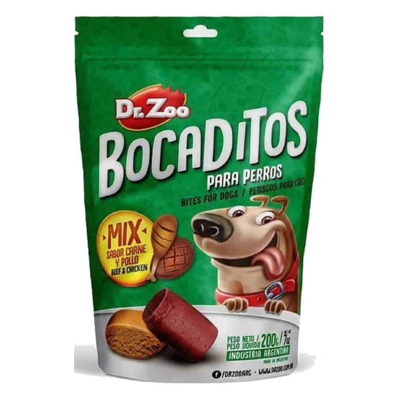 Bocadinhos mix Dr. Zoo snack para cães, 50 g
