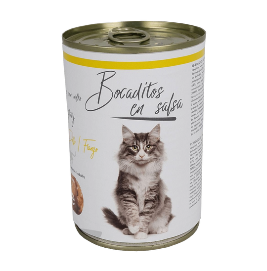 Pedaços em molho sabor frango para gatos (415 g)