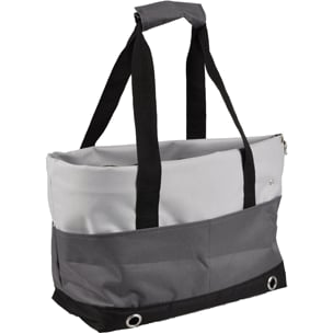 Saco de transporte para cães Danae cinzento, 40 × 22 × 28 cm