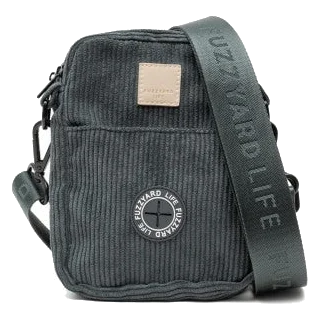 Bolsa de passeio para cães em bombazina FuzzYard Life Slate Grey