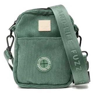 Bolsa de passeio para cães em bombazina FuzzYard Life Myrtle Green