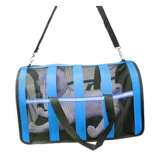 Saco de transporte de lona e rede 48 x 27 x 27 cm para cães