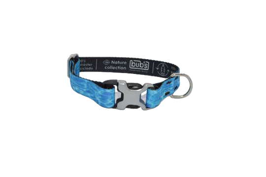 Coleira para cão Bub's Aqua com fecho metálico, 20 mm – imagem original